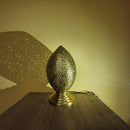 MOROCCAN BRASS FLOOR & TABLE LAMP ( HAND-ENGRAVED TABLE LAMP )