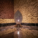 MOROCCAN BRASS FLOOR & TABLE LAMP ( HAND-ENGRAVED TABLE LAMP )