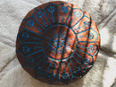 BROWN MOROCCAN LEATHER POUF