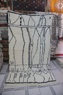 Beni Ouarain Rug Model A1 -  150 x 260 cm    /    59  x  102  in