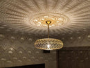 MOROCCAN BRASS PENDANT LIGHT ( HAND-ENGRAVED CEILING LAMP )