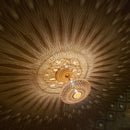 MOROCCAN BRASS PENDANT LIGHT ( HAND-ENGRAVED CEILING LAMP )