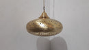 MOROCCAN BRASS PENDANT LIGHT ( HAND-ENGRAVED CEILING LAMP )