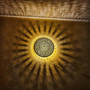 MOROCCAN BRASS WALL SCONCE ( HAND-ENGRAVED WALL/CEILING LAMP )