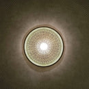 MOROCCAN BRASS WALL SCONCE ( HAND-ENGRAVED WALL/CEILING LAMP )