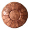 MODEL A2 , BROWN MOROCCAN LEATHER POUF