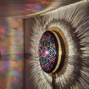 MOROCCAN BRASS WALL SCONCE ( HAND-ENGRAVED WALL/CEILING LAMP )