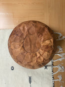 MODEL A2 , BROWN MOROCCAN LEATHER POUF 2