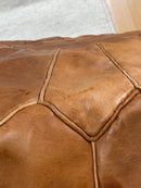 MODEL A2 , BROWN MOROCCAN LEATHER POUF 2